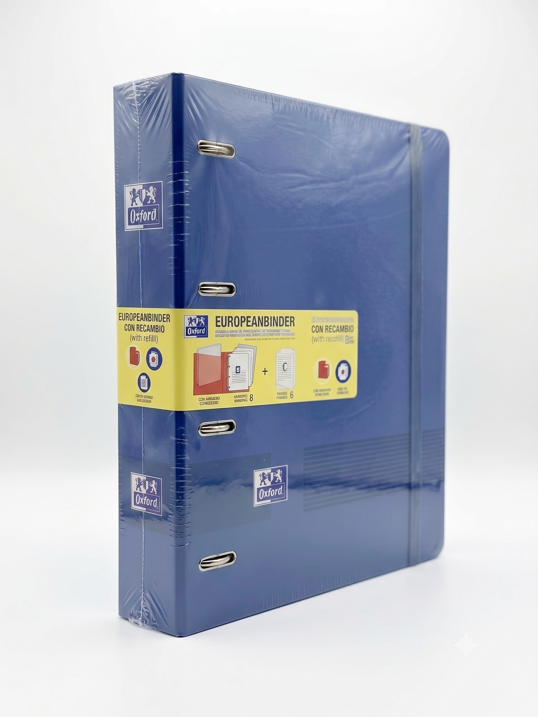 Carpeta Oxford EuropeanBinder Polyfoam colores oscuros (Incluye Recambios)