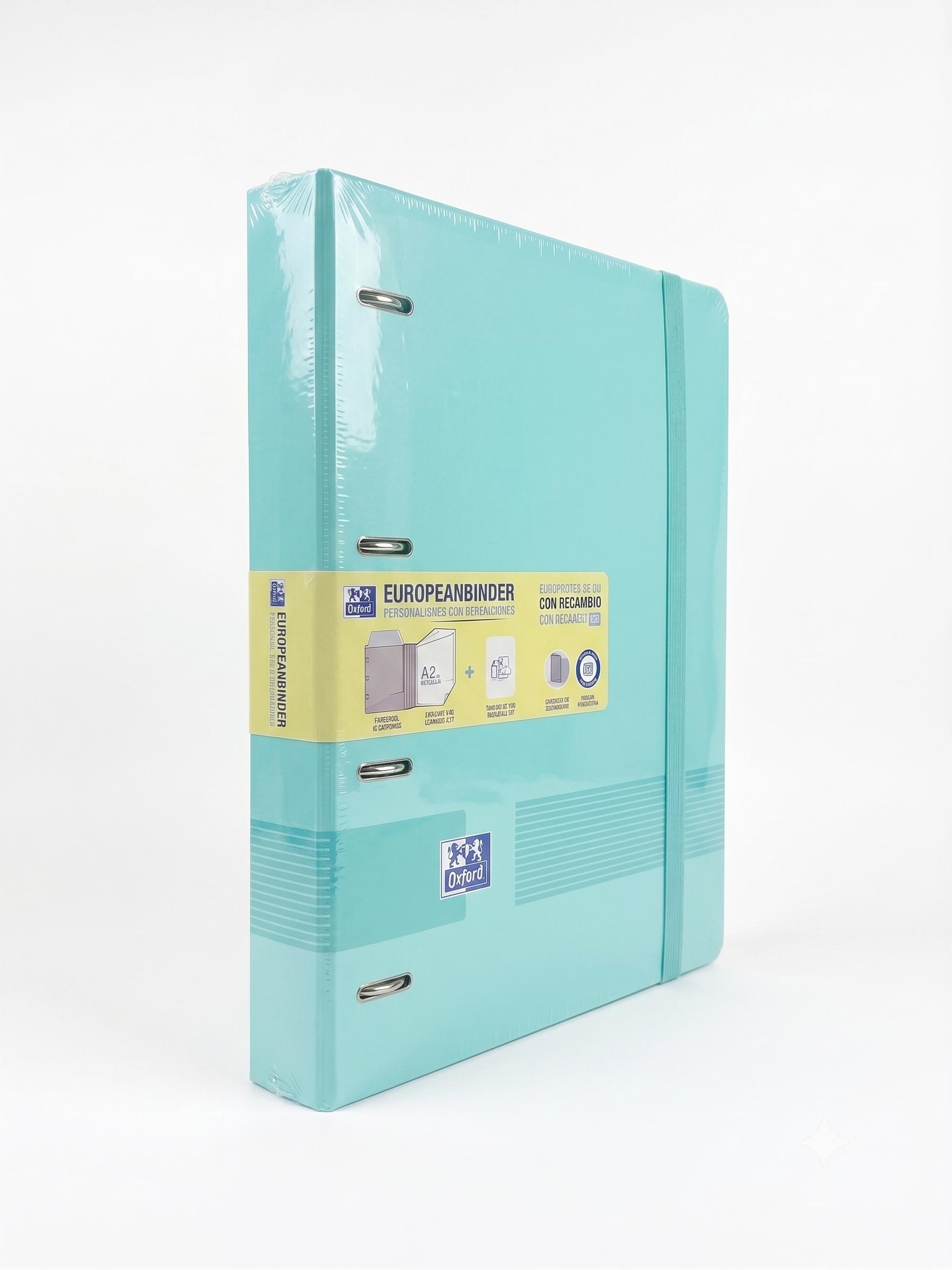 Carpeta Oxford EuropeanBinder Polyfoam colores claros (Incluye Recambios)