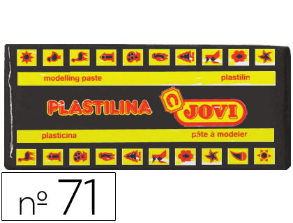 PLASTILINA JOVI MEDIANA 150G NEGRA