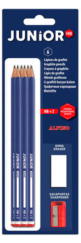 BLISTER JUNIOR 6 LAPICES +GOMA+SACAPUNTA