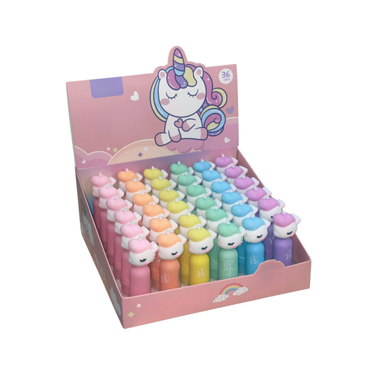 SUBRAYADOR PASTEL UNICORNIO 1UD