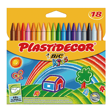 CERAS PLASTIDECOR 18 COLORES