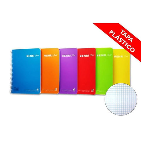 BLOC 4ª T/PLASTICO CUADRO 4MM 90GR ENRI PLUS 613