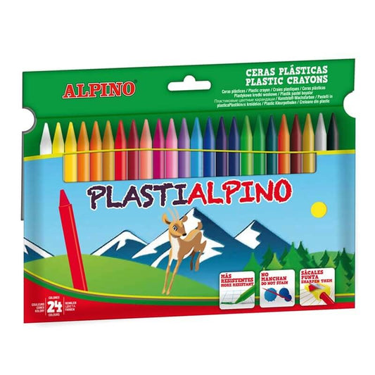 PLASTIALPINO CERAS ESTUCHE 24 UNIDADES
