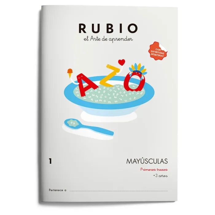 CUADERNO RUBIO MAYUSCULAS N.1 3 AÑOS