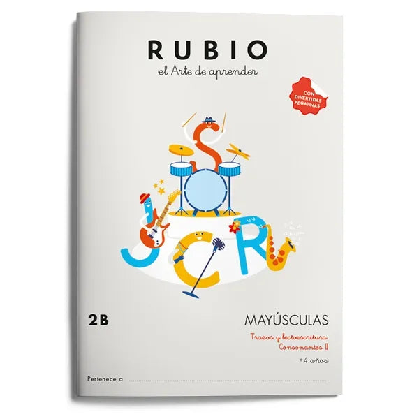 CUADERNO RUBIO MAYUSCULAS N.2B 4 AÑOS