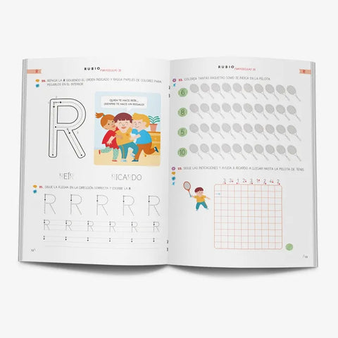 CUADERNO RUBIO MAYUSCULAS N.2B 4 AÑOS