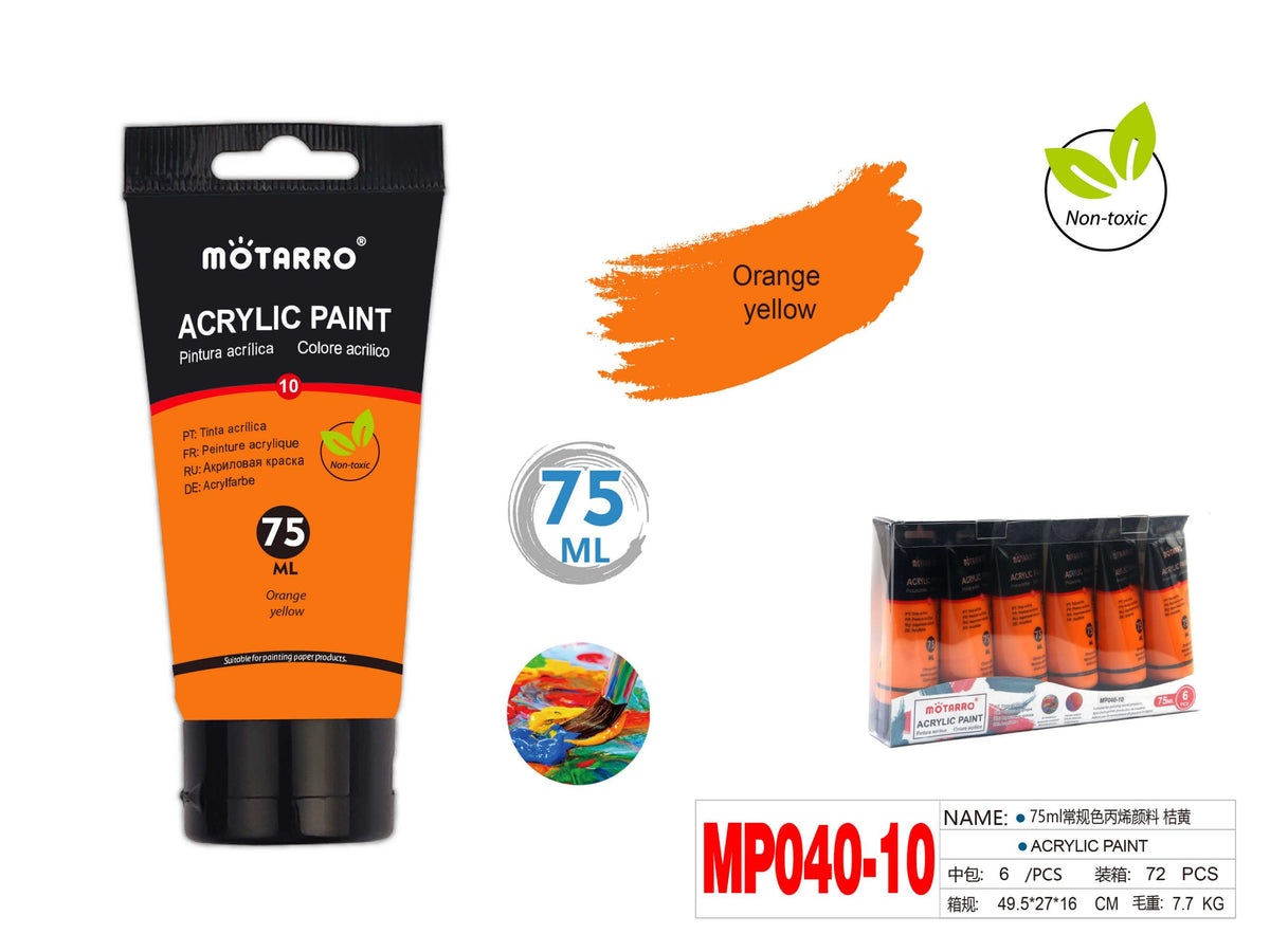 PINTURA ACRILICA 75ml NARANJA AMARILLO