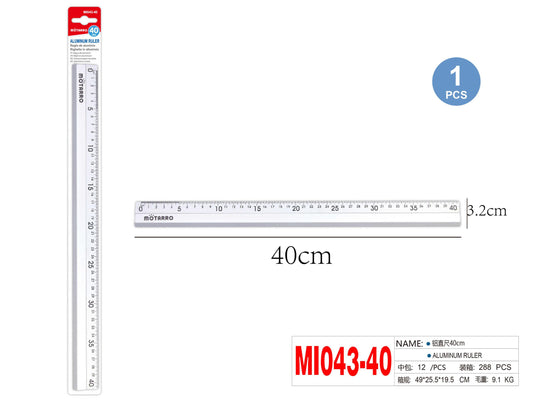 REGLA ALUMINIO 40CM