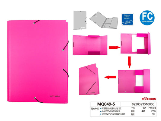 CARPETA A4 FUCSIA