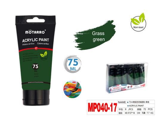 PINTURA ACRILICA 75ml VERDE OSCURO