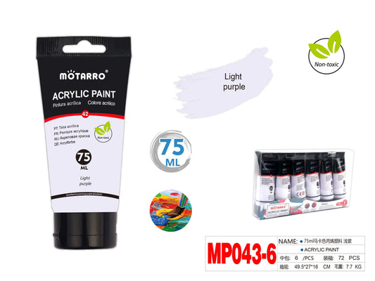 PINTURA ACRILICA 75ml PASTEL MORADO CLARO