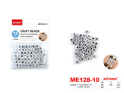 LETRAS PERLAS MANUALDADES 15GR 7X7MM