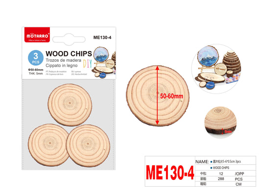 RODAJA DE MADERA 5-6*0.5cm 3pcs