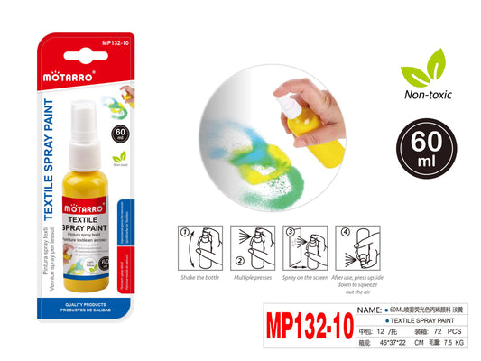 PINTURA TEXTIL SPRAY AMARILLO 60ML