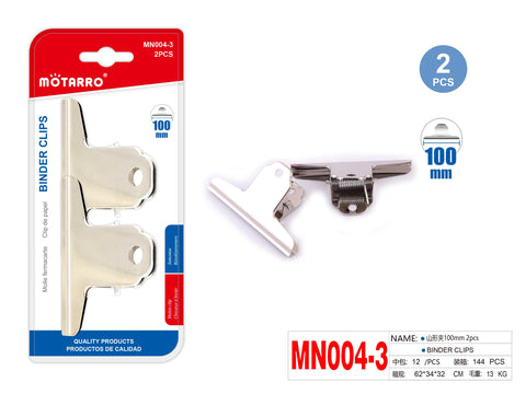 CLIP DE PAPEL 100mm 2pcs