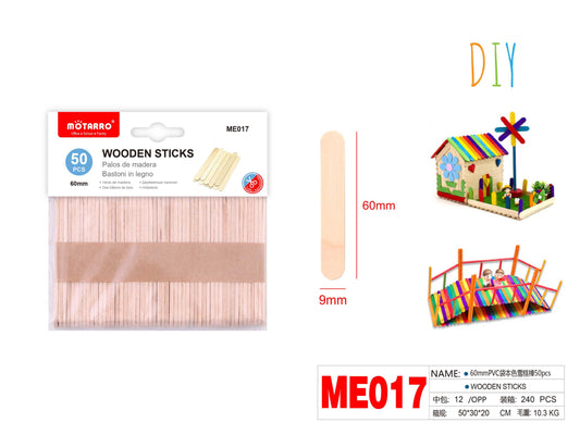 POLOS DE MADERA 60mm 50PCS