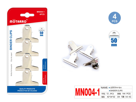 CLIP DE PAPEL 50mm 4pcs