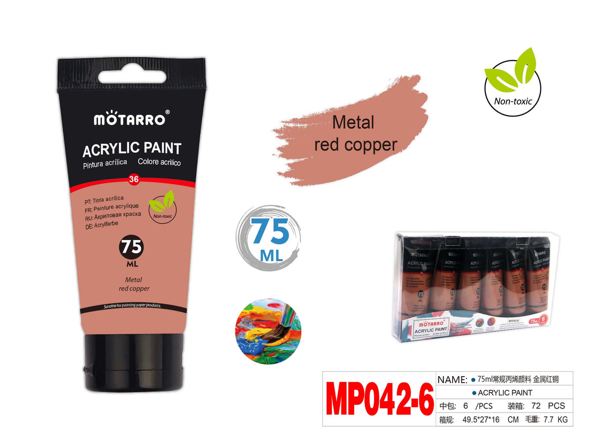 PINTURA ACRILICA 75ml COBRE METALIZADO