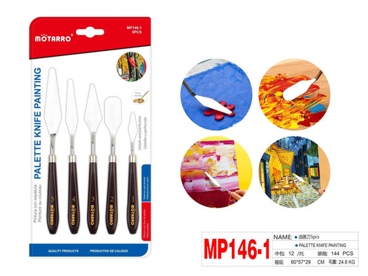ESPATULA DE PINTURA 5pcs