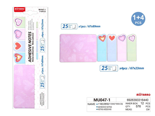 NOTA ADHESIVAS TRANS. 76*76MM 50H