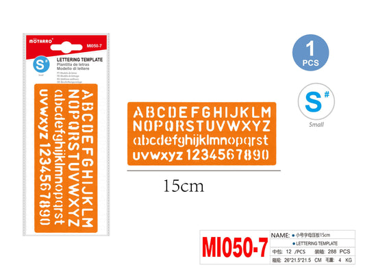 PLANTILLA LETRAS 15cm