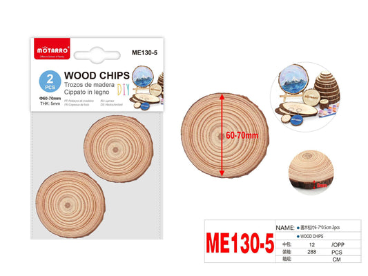 RODAJA DE MADERA 6-7*0.5cm 2pcs