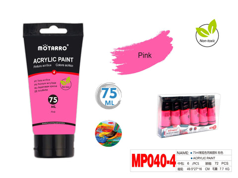 PINTURA ACRILICA 75ml ROSA