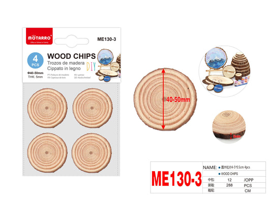 RODAJA DE MADERA 4-5*0.5cm 4pcs