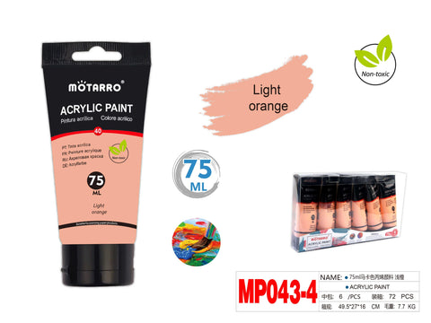 PINTURA ACRILICA 75ml PASTEL NARANJA