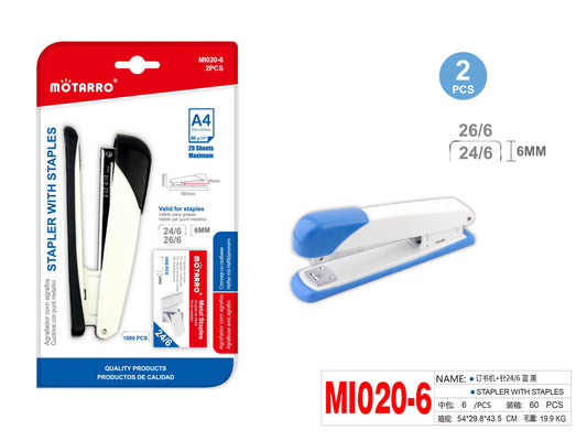 GRAPADORA CON GRAPAS 2PCS 60X150MM