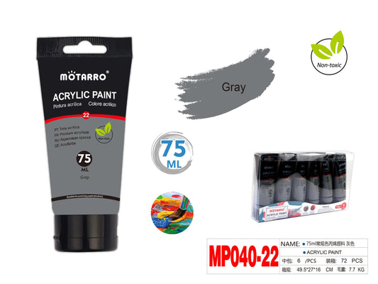 PINTURA ACRILICA 75ml GRIS