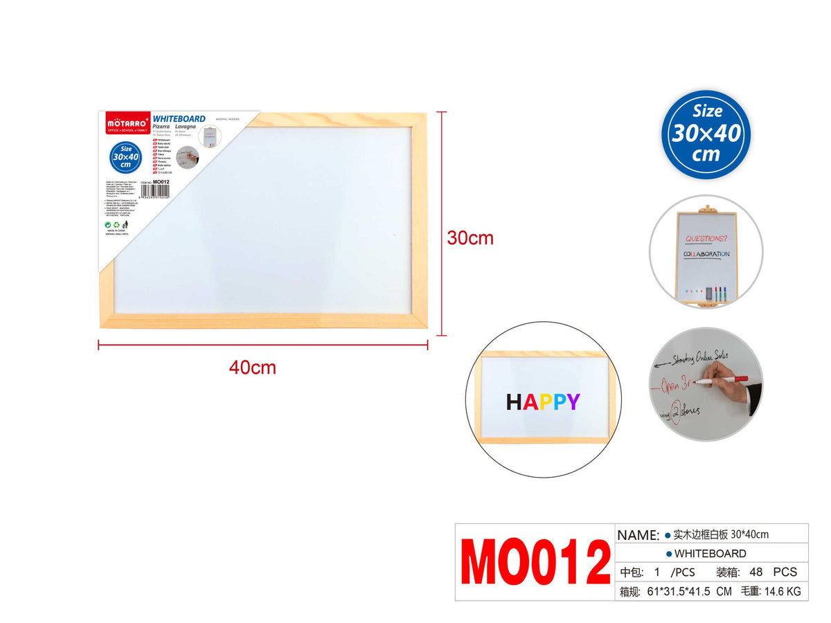 PIZARRA BLANCA 30X40CM