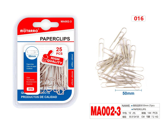 CLIPS DE PAPEL 50mm 25pcs