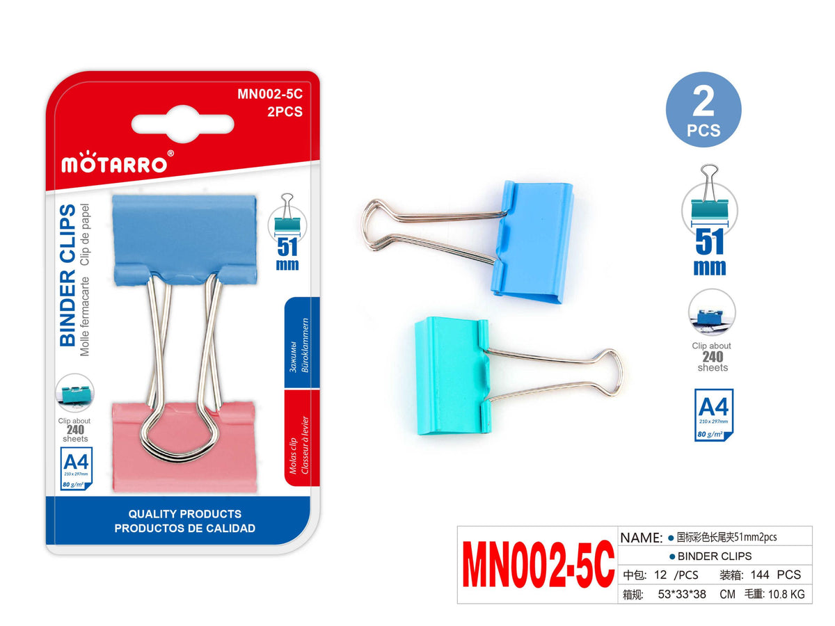 CLIP DE PAPEL 51mm 2pcs