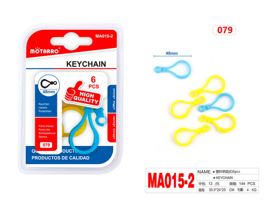 LLAVEROS 6pcs