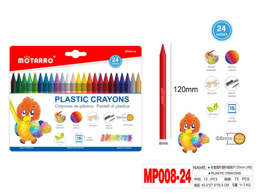 CERAS DE COLORES 24PCS