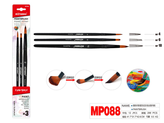 SET TRES PINCELES 4, 6, 10