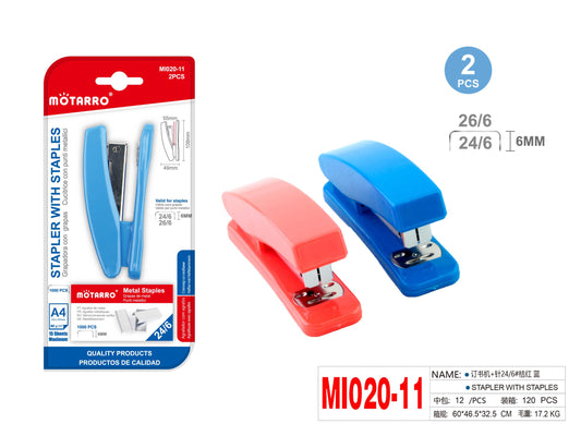 GRAPADORA CON GRAPAS 2PCS 49X109MM