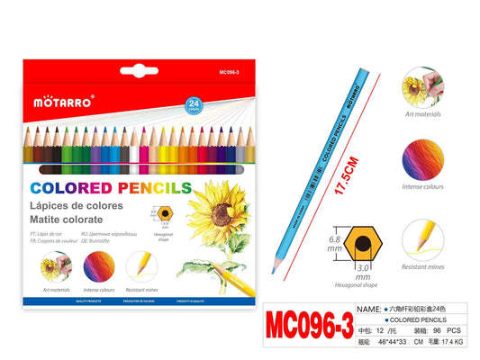 LAPICES DE COLORES 24PCS