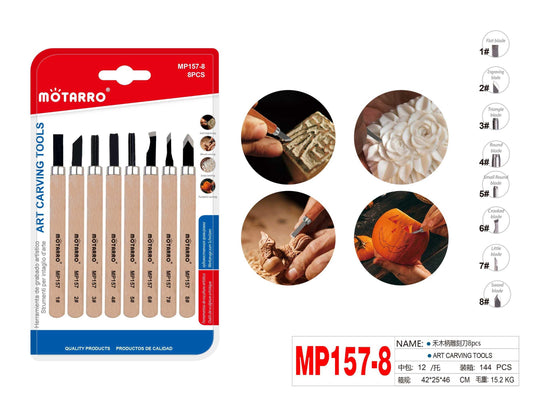 HERRAMIENTA DE GRABADO ARTISTICO 8PCS