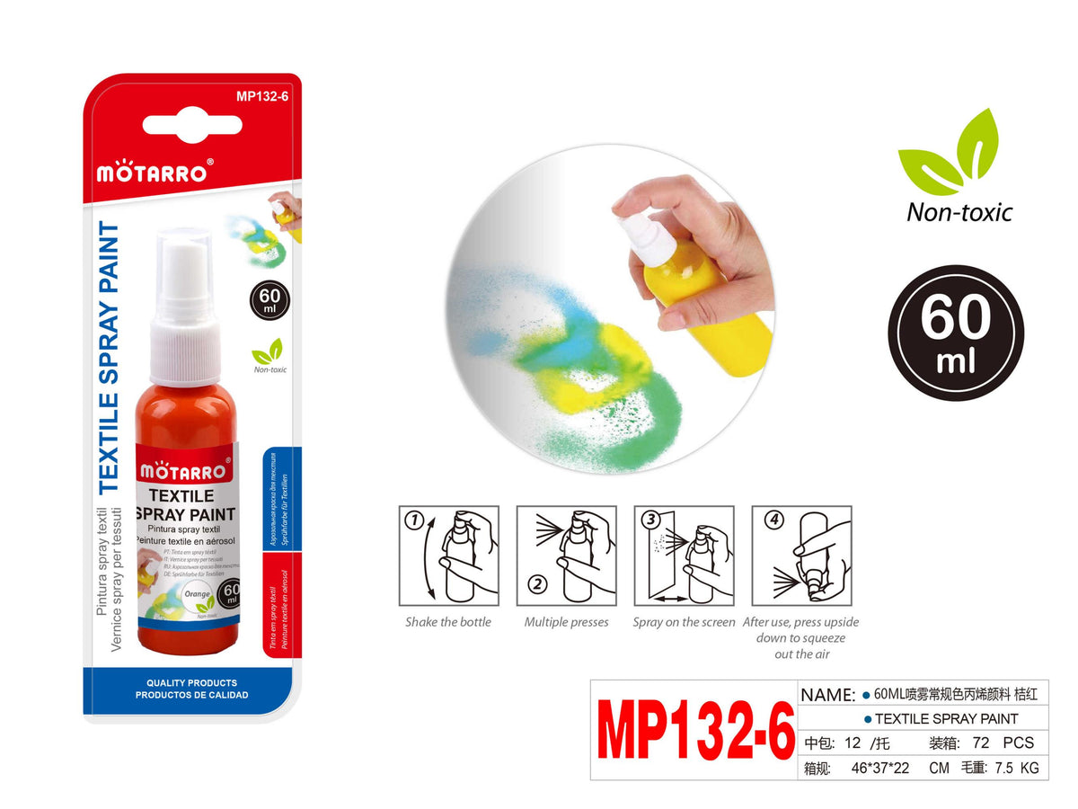 PINTURA TEXTIL SPRAY ROJO VIVO 60ML