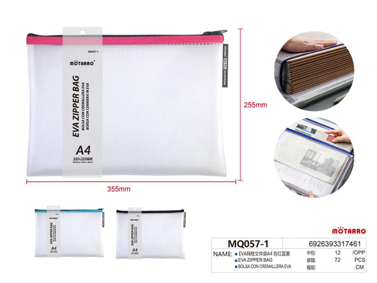 CARPETA EVA CON CREMALLERA A4