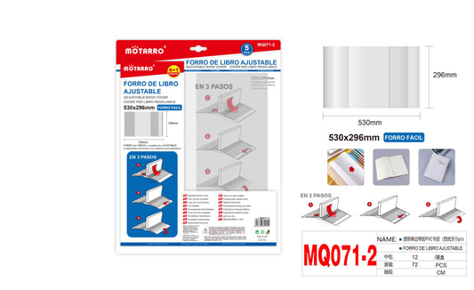 FORRALIBROS AJUSTABLE 53*29.6CM 5PCS