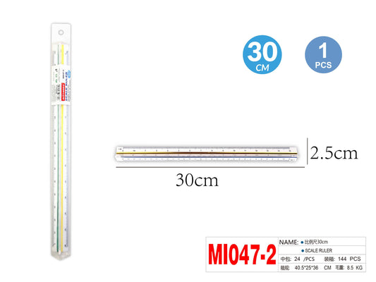 REGLA TRIANGULAR 30CM