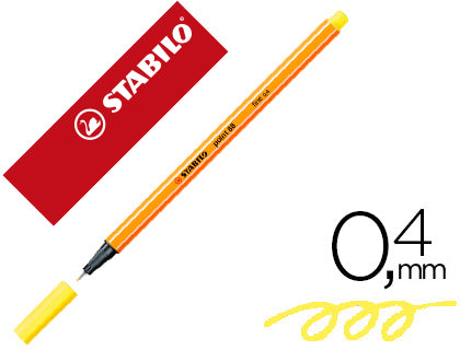 Rotulador Punta Fibra Stabilo Point-88 Amarillo Limón