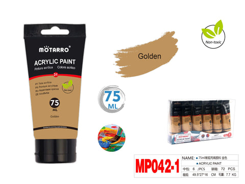 PINTURA ACRILICA 75ml ORO METALIZADO