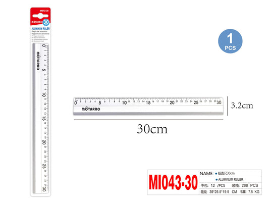 REGLA ALUMINIO 30CM