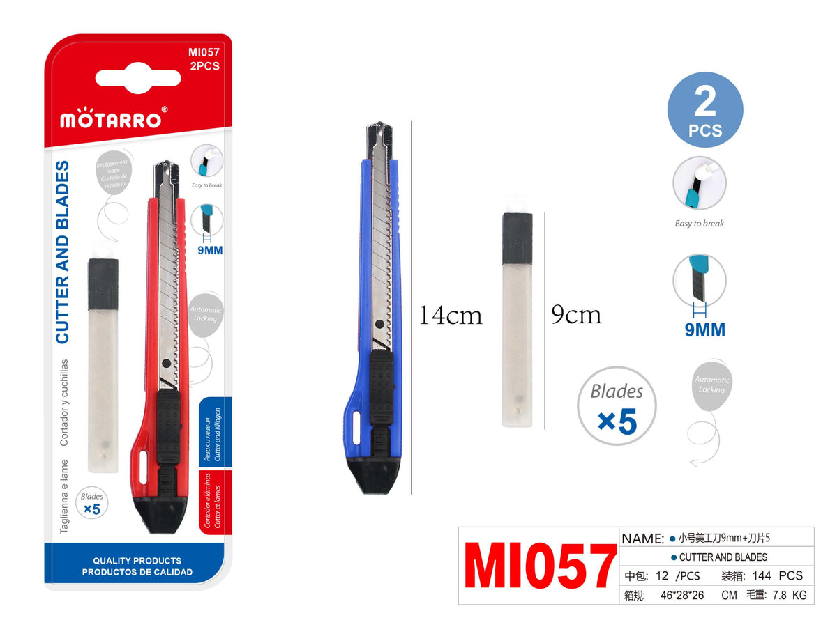 CUTTER 14CM*9CM+ RECAMBIO 5HOJAS