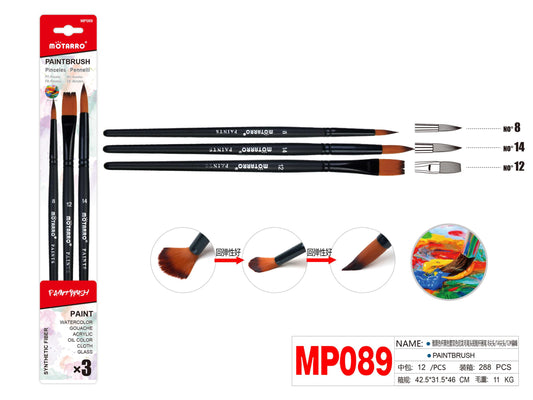 SET TRES PINCELES 8,14, 12